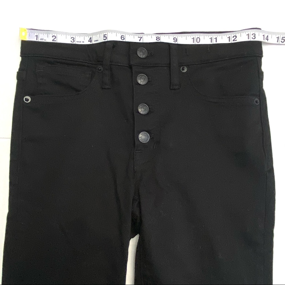 NWOT Madewell High Waist Skinny Jeans Black 25 - Picture 7 of 12